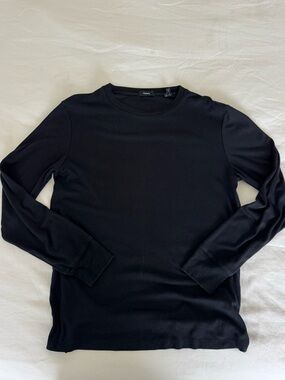 Theory Black Crewneck Sweater